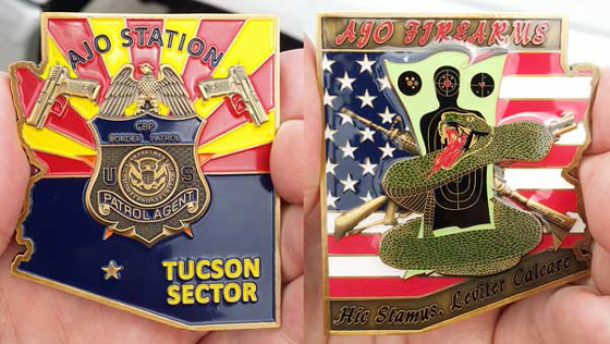 Arizona Border Patrol challenge coin
