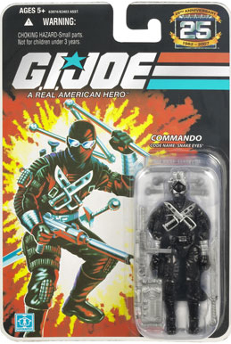 25th Anniversary Gi Joe V4 Commando Snake Eyes Action Figure