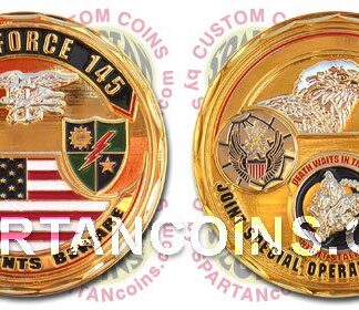 Task Force 145 military challenge coin