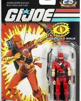 25th anniversary GI Joe Cobra Red Ninja action figure