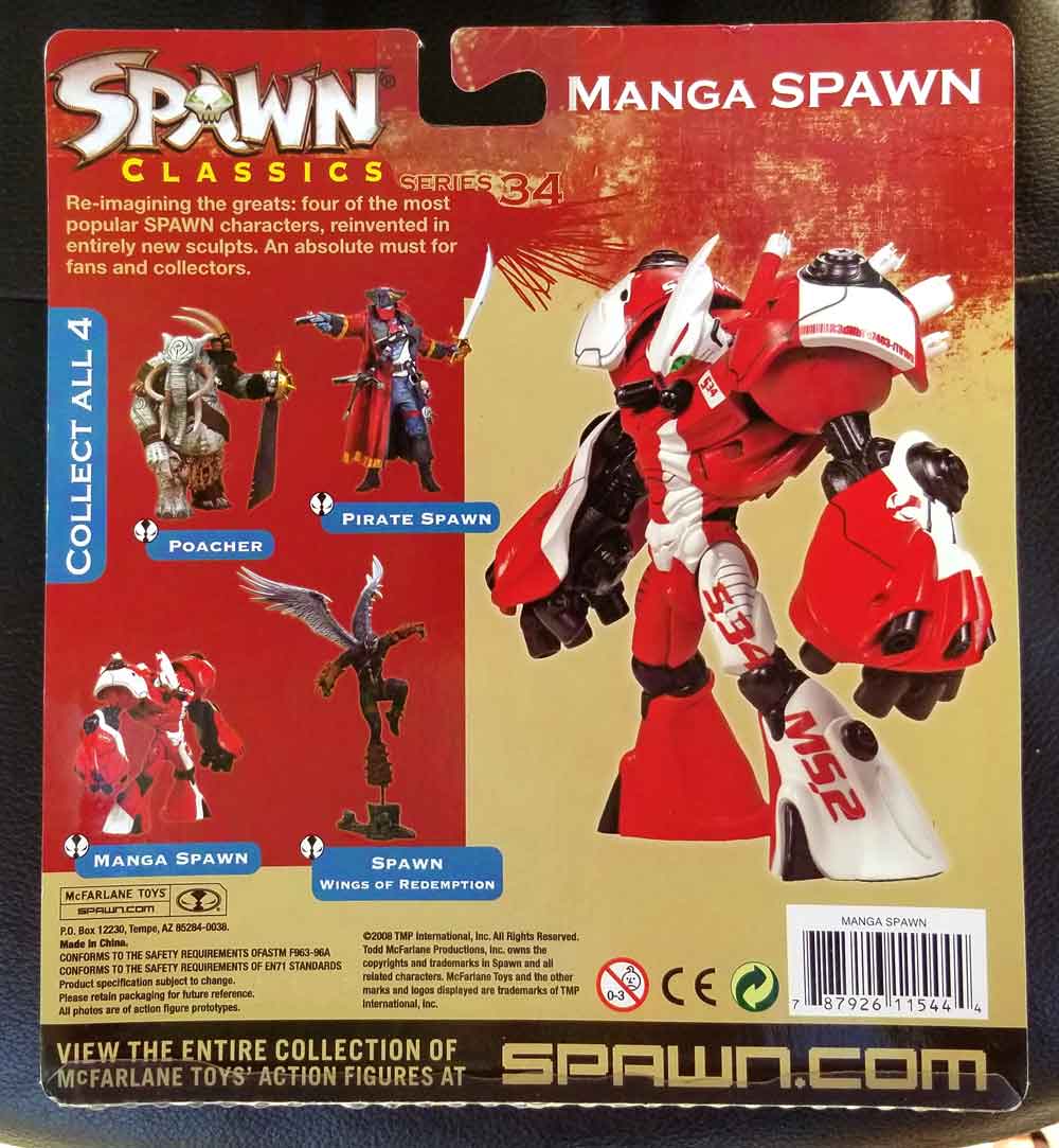 manga spawn back view