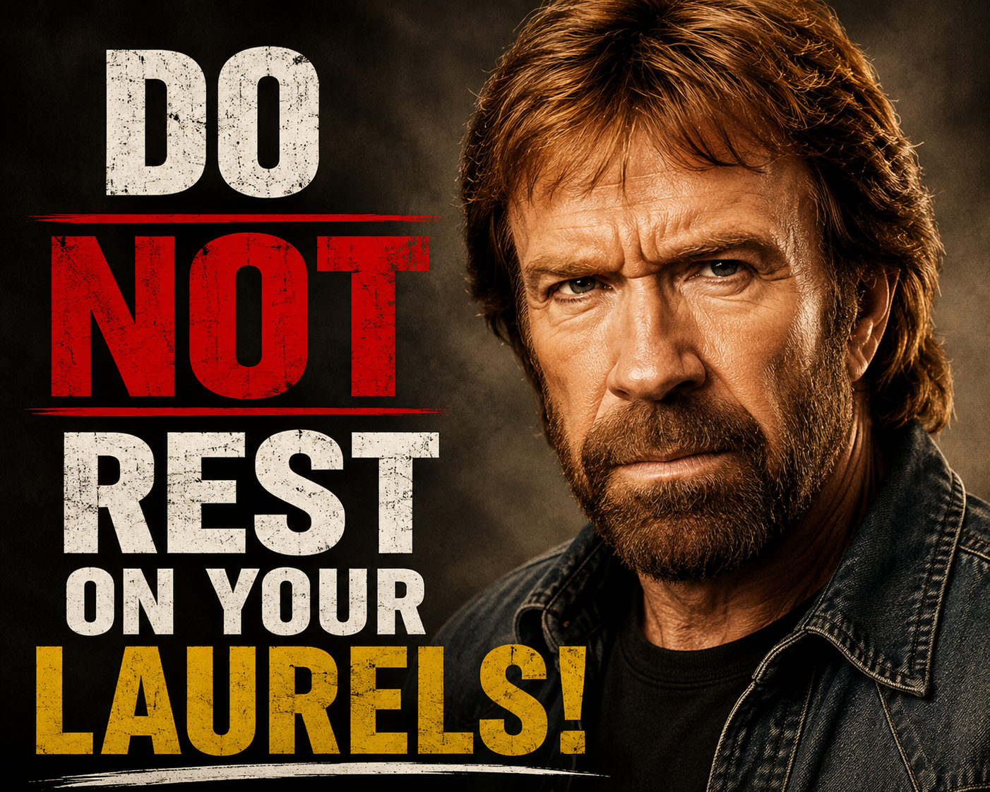 Don't rest on your laurels!